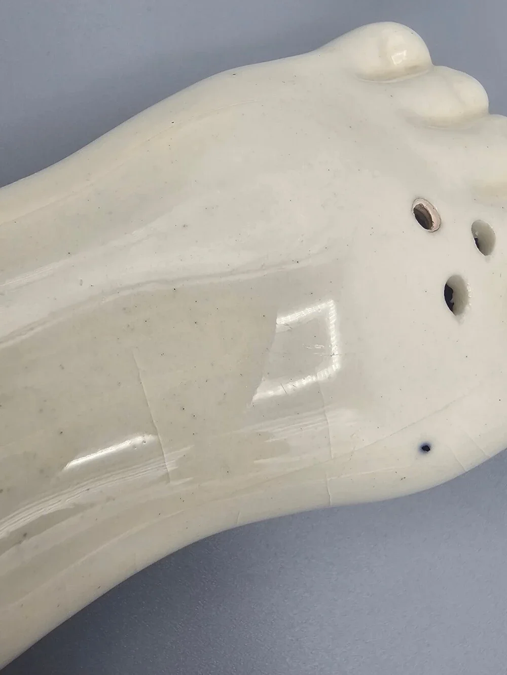 Vintage Ceramic Foot-Shaped Salt and Pepper Shakers